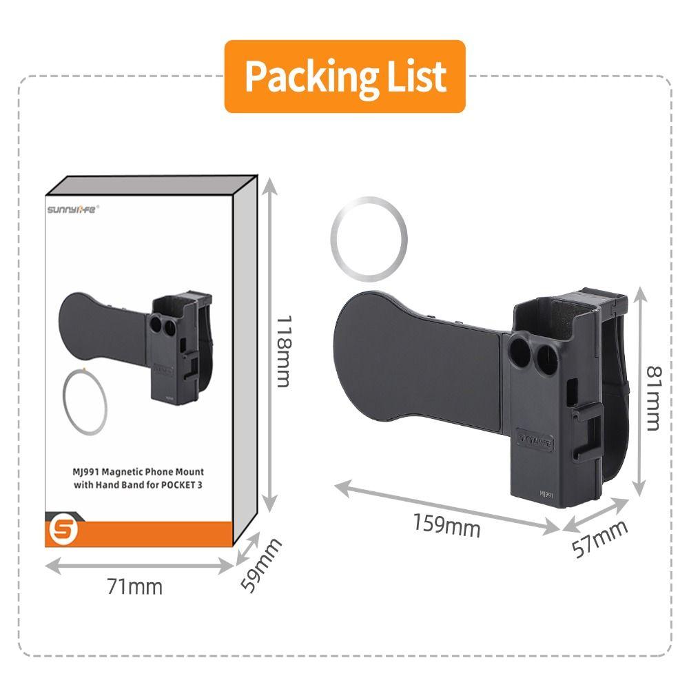 Anti-Drop Expansion Bracket Adapter 2-in-1 Handheld Stand for DJI Osmo Pocket 3 Camera Accessories