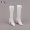 Pointed High Heels for Dolls 5 Pairs Toy Boots Princess Dress Up and Playhouse Fun
