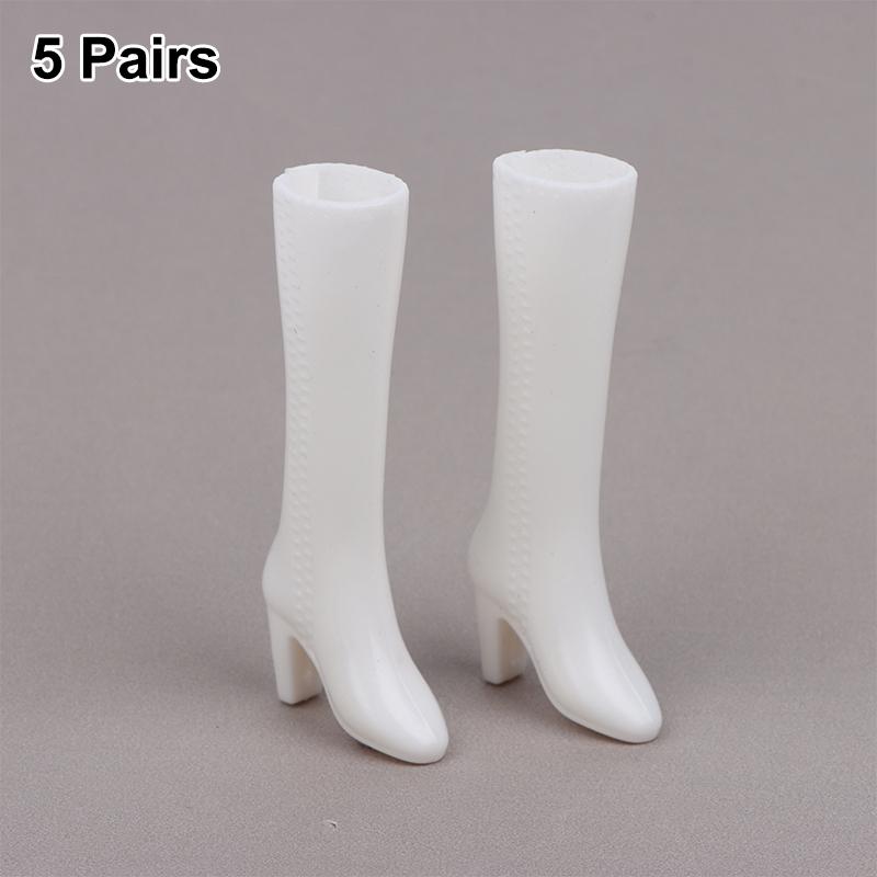 Pointed High Heels for Dolls 5 Pairs Toy Boots Princess Dress Up and Playhouse Fun
