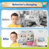 D-FantiX Reward Chart for Kids - Pad with 27 Chore Charts, Magnetic Behavior Chart for Kids at Home, Sticker Chart to Motivate Responsibility and