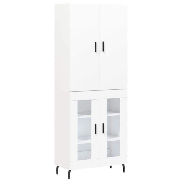 VidaXL Highboard White 69.5x34x180 Cm Engineered Wood 3195747