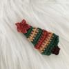 Soft Christmas Hair Clip Woolen Yarn Christmas Tree Hairpin Knitted Xmas Barrettes  Christmas