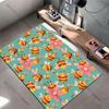 Cute bees flowers hearts carpet Yoga living room room decor children's crawling mat doormat area rug games mat