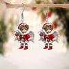 Cross-border new cartoon angel doll earrings flat acrylic Christmas pendant little angel earrings jewelry