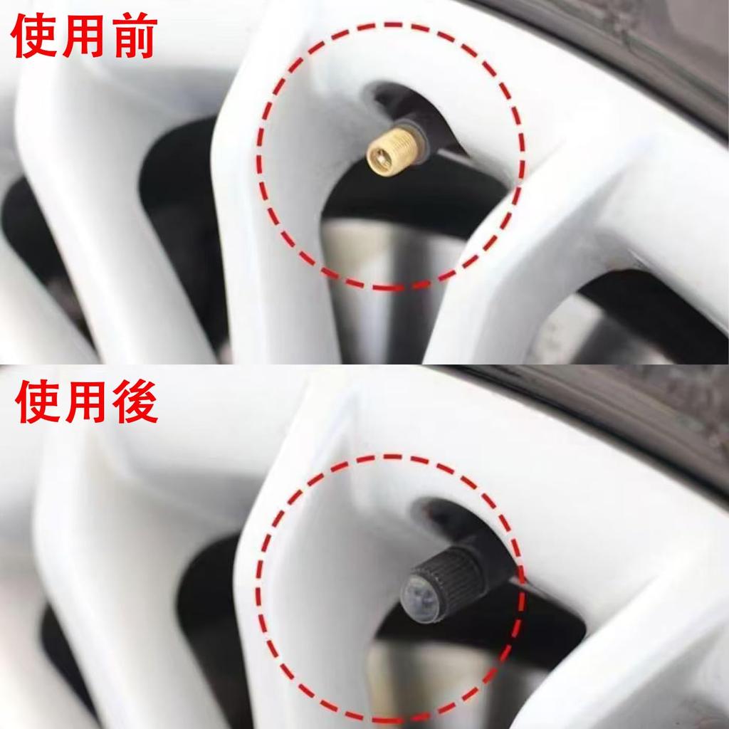 Resin Air Valve Caps for Bicycles, Cars, Motorcycles, Trucks, Black Tire Valve Caps with