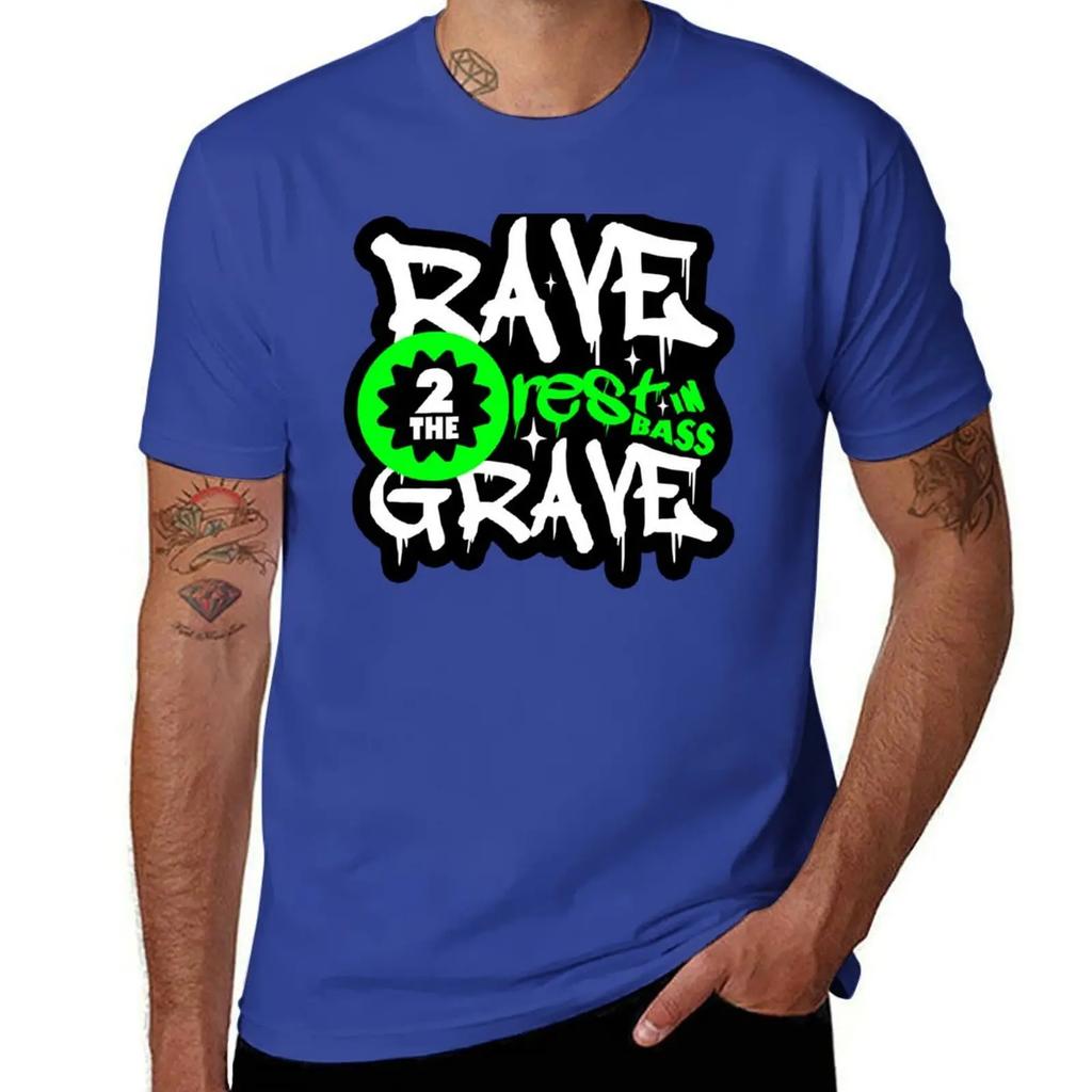 Rave bis ins Grab! T-Shirt Niedliche Kleidung Sommer Oberteil T-Shirts Für Männer Baumwolle