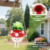 Resin Hanging Planter Pot Cartoon Swing Mushroom Flower Container Succulent Plant Holder for Outdoor Garden Indoor Home Decor