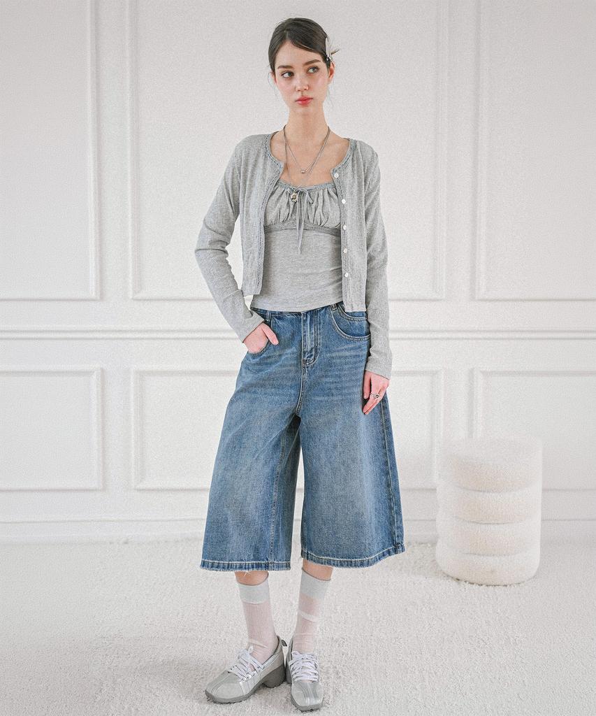 KOOLKITTEN Baggy Washed Wide Denim Pants 2 Colors