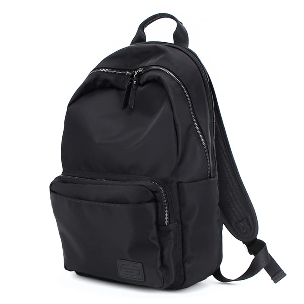 Camilla de Amour Stilvoller Rucksack für Damen, Leicht, Perfekt für Pendeln und Schule, Größe 5-134 (Schwarz mit schwarzer Hardware)