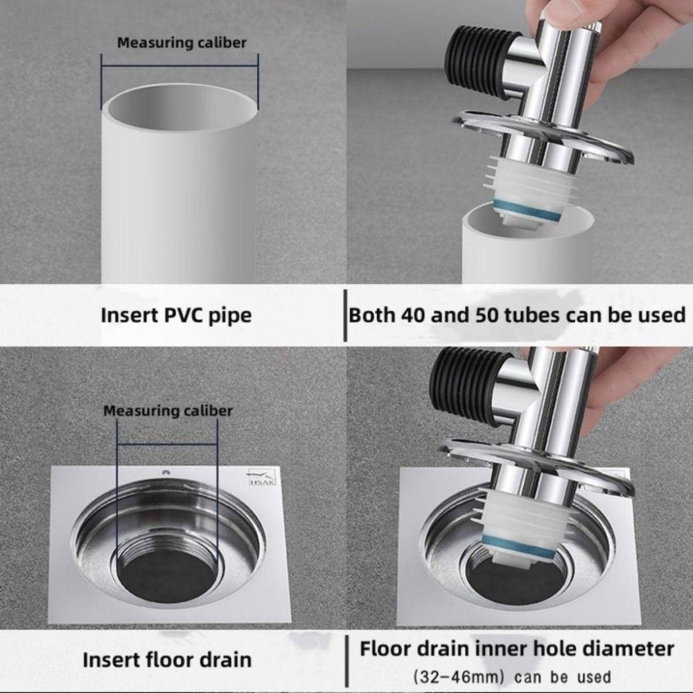 Insect-proof Sealing Ring Adapter Tee Joint Sewer Connector Floor Drain Joint Washing Machine
