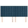 Maison Exclusive - Dark Blue Headboard 180 X 5 X 118/128 Cm Velvet