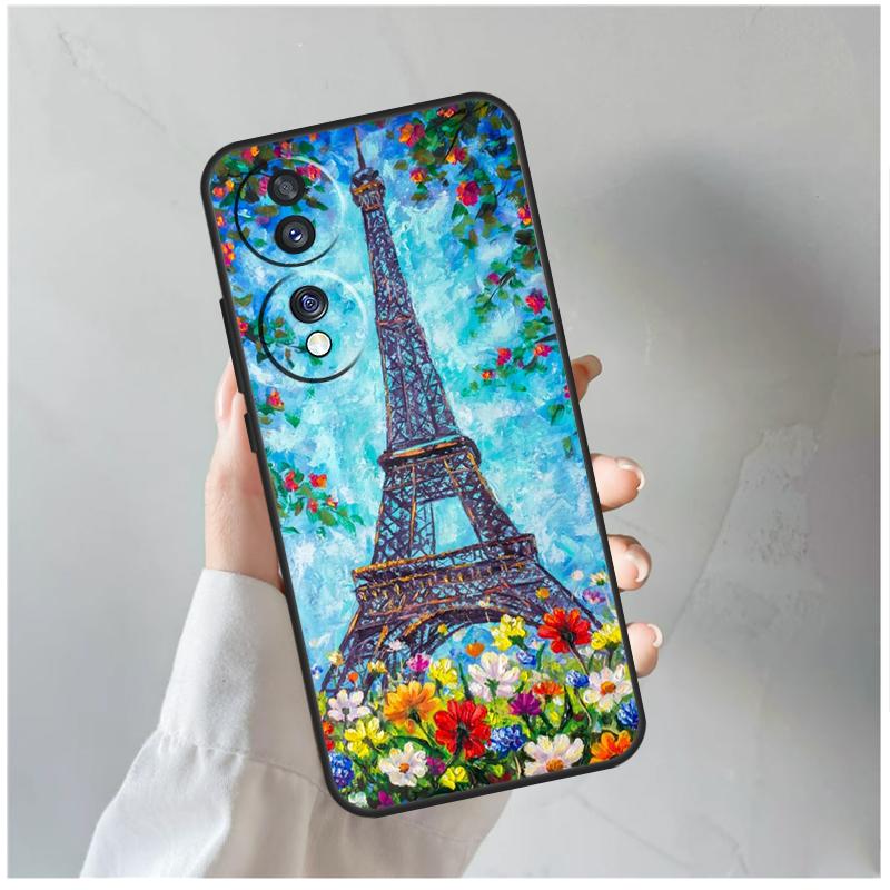 Paris Eiffel Tower Case For Honor 90 Lite 50 70 Magic 5 6 Pro X6 X7 X8 X9 X6a X7a X8a X9a X9b X8b Cover Coque