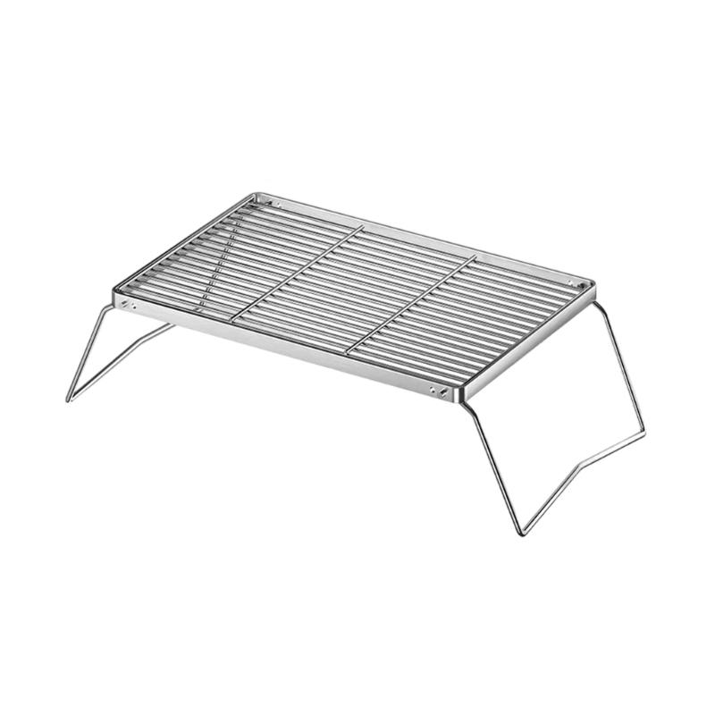 Strong Stainless Steel Folding Barbecue Frame Outdoor Stove Rack for Outside Gatherings and Social Instances