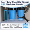 Heavy Duty Water Filter Wrench (6.38" Max Inner Diameter), Durable Water Filter Wrench for Big Blue Style Filter Housings, Big Blue Filter Wrench