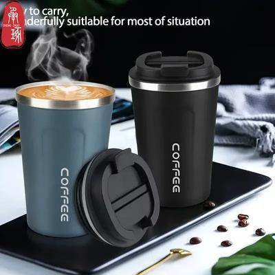 380ml 510ml Kahve Kupa Termal Seyahat Paslanmaz Çelik Kahve Fincanı Sızdırmaz Termos Çay Kahve Kupa Termos Yalıtımlı Bardak