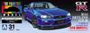 Aoshima Bunka Kyozai Model Series 31 R34 Skyline II Bayside Blue 1/24 Pre-painted No. GT-R V-Spec