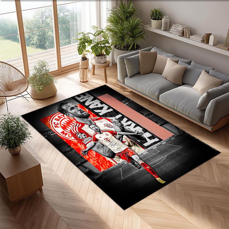 Harry Kane Printed Flannel Area Rug Non Slip Soft Polyester Floor Carpet Indoor Decor Mat for Bedroom Living Room Sofa