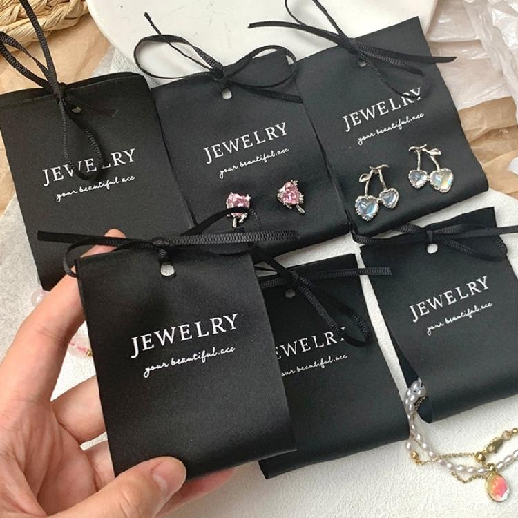 10Pcs Multipurpose Jewelry Display Cards Sturdy Fabric Earrings Jewelry Display Cards For Professional Use