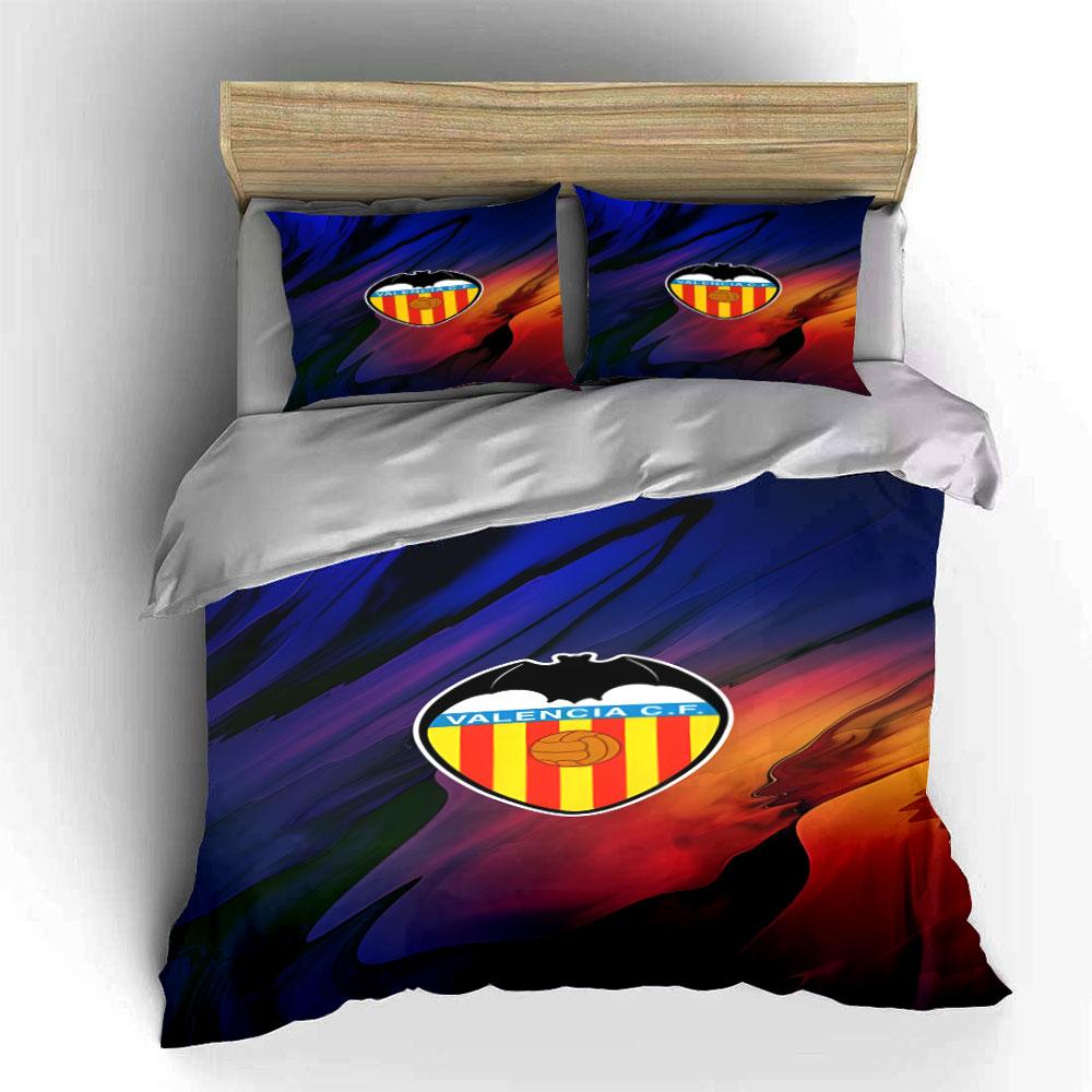 Valencia C.F. Badge Pattern. Bedding Sets Duvet Cover Sets Duvet Covers Pillowcases(1 * Duvet Cover 2 * Pillowcases Without Duvet Insert)