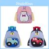 Toddler Car Pattern School Backpack With Lightweight Design For Kindergartners