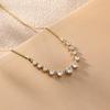 Stylish Zircon Tennis Chain Pendant Necklace for Women - 2025 Trendy Design