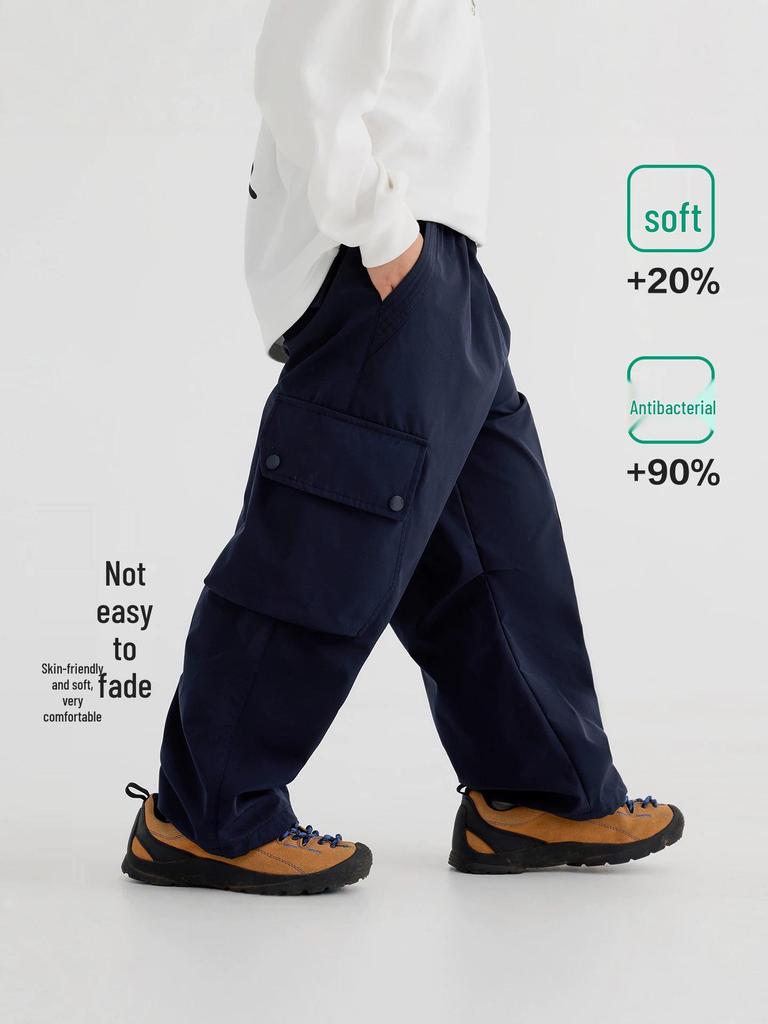 Boys' Autumn Windproof Paratrooper Sports Pants 2026