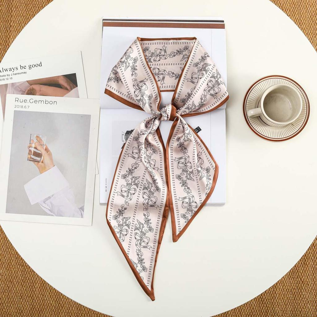 Trendy Silk-Like Ribbon Headband & Scarf: Multi-functional Hair Tie, Headscarf, Waistband - Hot Fashion Item