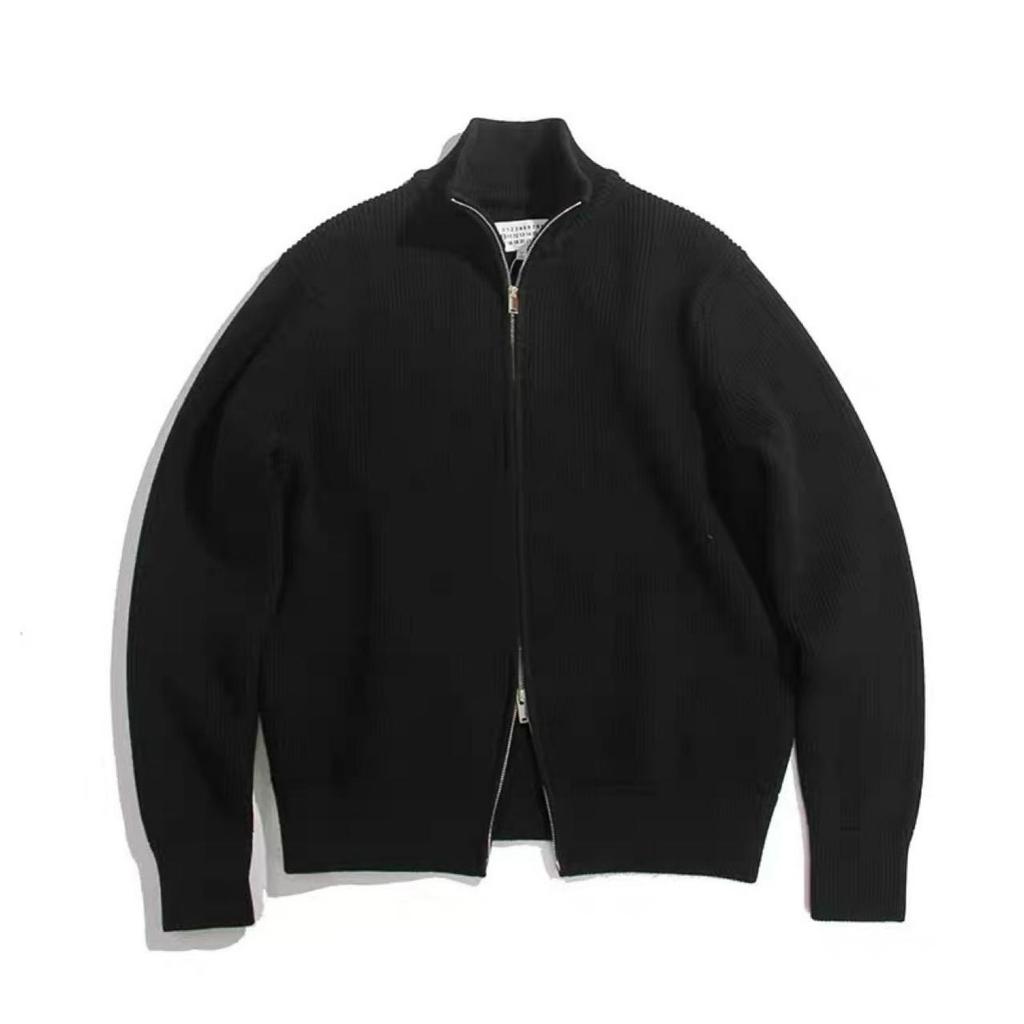 Frühling Doppelreißverschluss Halbpullover Warmes Paar Gaoke Strickjacke Pulloverjacke Herrenpullover