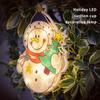 Living Room Wall Christmas Themed Flash Light Waterproof Lamp Battery Operated Home Office Hotel Decoration Holiday Ornament