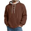 Men's Knit Hooded Sweatshirt Casual Long-Sleeve Sweatshirt