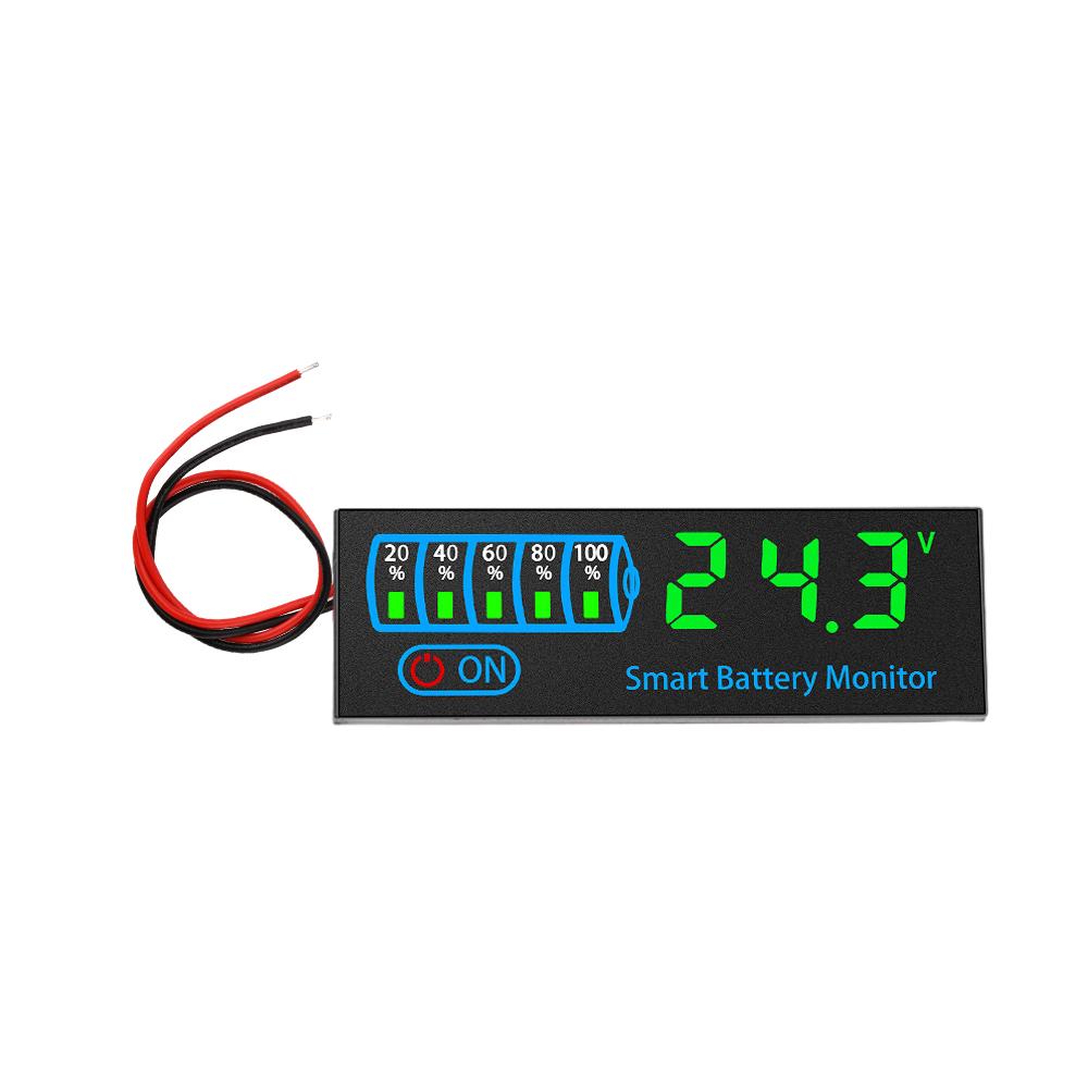 Battery Capacity Indicator 4615N Battery Gauge DC 7-55V Voltage Meter LED Display Power tester for Acid Battery/Lithium Battery