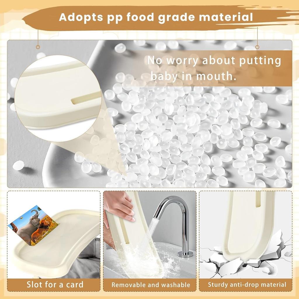 Durable High Chair for Babies – Adjustable Footrest & Detachable Cushion for Comfortable Feeding | Grows with Your Little One