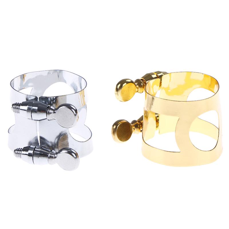 Vernickeltes Klarinett Doppel Schrauben Mundstück Ligatur einstellen