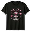 Dog With Heart Sunglasses Bubblegum Dogs Animals Unisexs TShirt Unisexs Tee Graphic