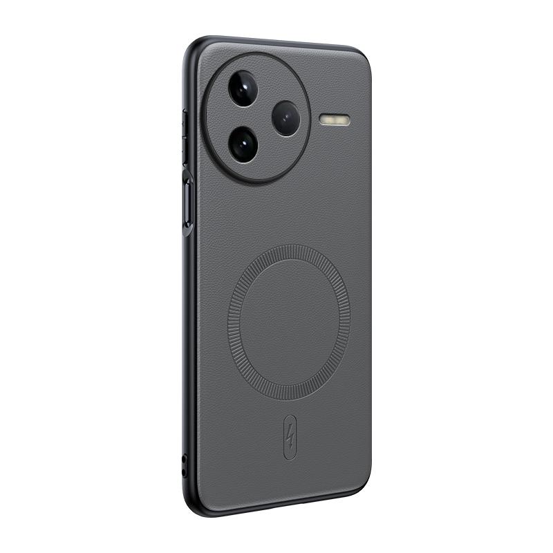 For Redmi K80 Case Magnetic Leather Shield Cover For Redmi K80 High Quality Anti-Fingerprint Non-Slip PC+TPU