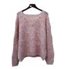 Heavy Industry Nail Drill Design Sense Knitted Sweater Top Autumn New Loose Hollow Sweater Pullover Women