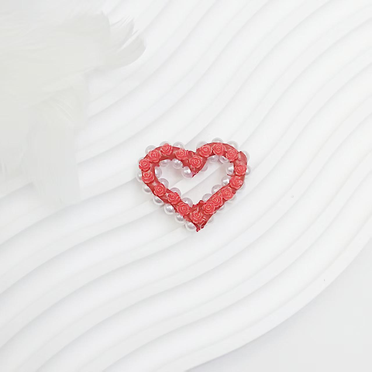 Creative Rose Heart Pearl Keychain Ornament - DIY Phone Chain & Car Pendant