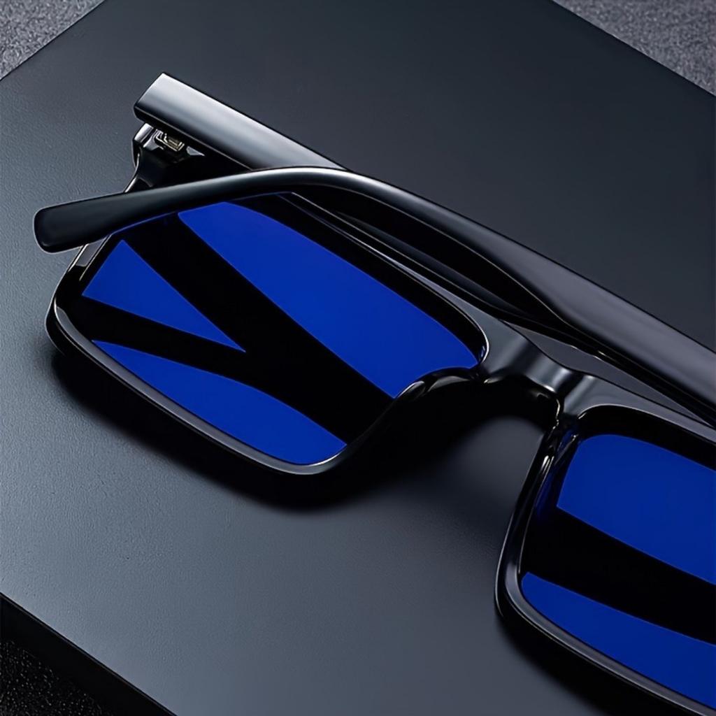 Classic Large Square Frame Fashion Glasses Universal Shades For Men And Women Lens With Protective Films Essentials For Small Fa