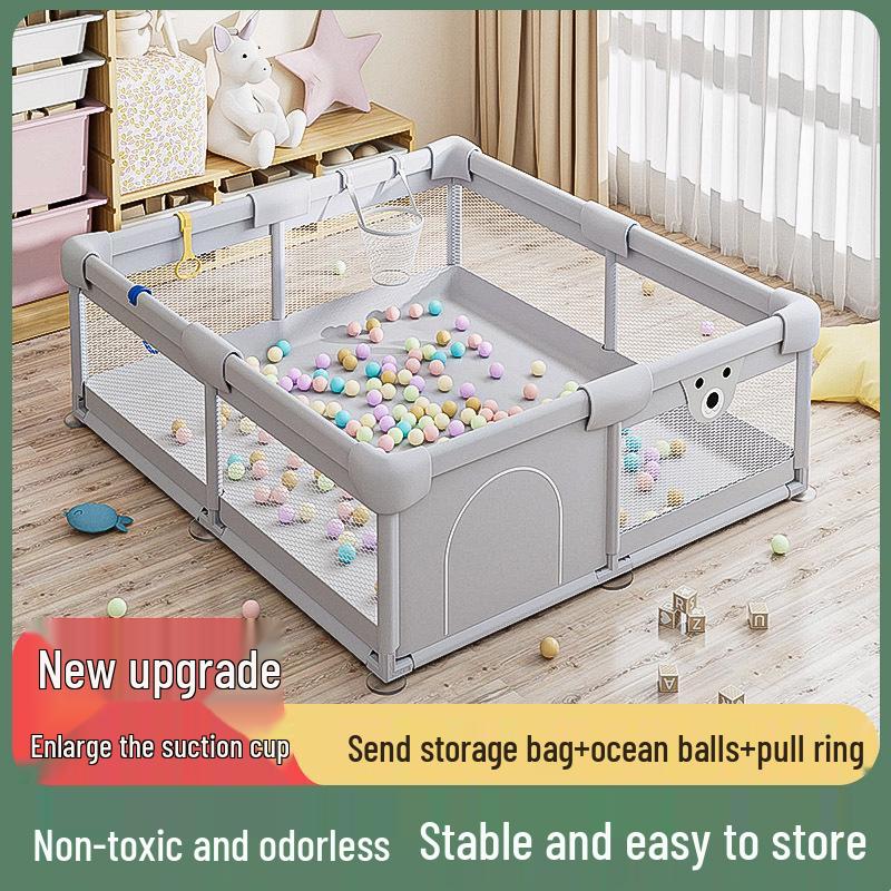 Baby Safety Playpen: Indoor Crawling & Walking Guardrail, Anti-Fall Floor Fence for Living Room.
