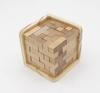 Masajikiya Tetris Cube Puzzle, Wooden Puzzle, 3D Puzzle, 3D Puzzle Game for Adults, Challenging Brain Training, T-Shaped, 54 Pieces, Puzzle