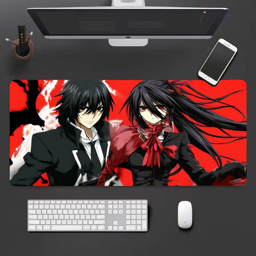 Kurumi Tokisaki Mouse Pad Mousepad Large Gaming Mouse Pad LockEdge Thickened Computer Keyboard Table Desk Mat