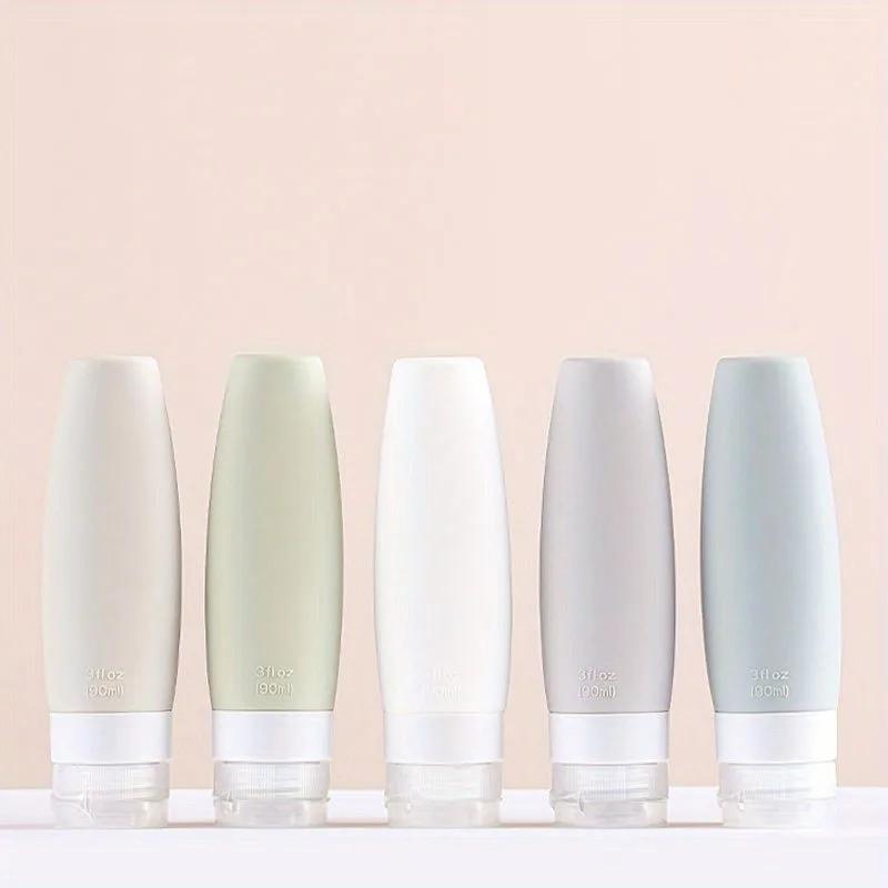 1/4Pcs silicone bottling travel bottling set silicone bottle cosmetic storage bottle washing set bottling set