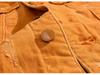Korean Style Sleeveless Orange Denim Motorcycle Vest for Men