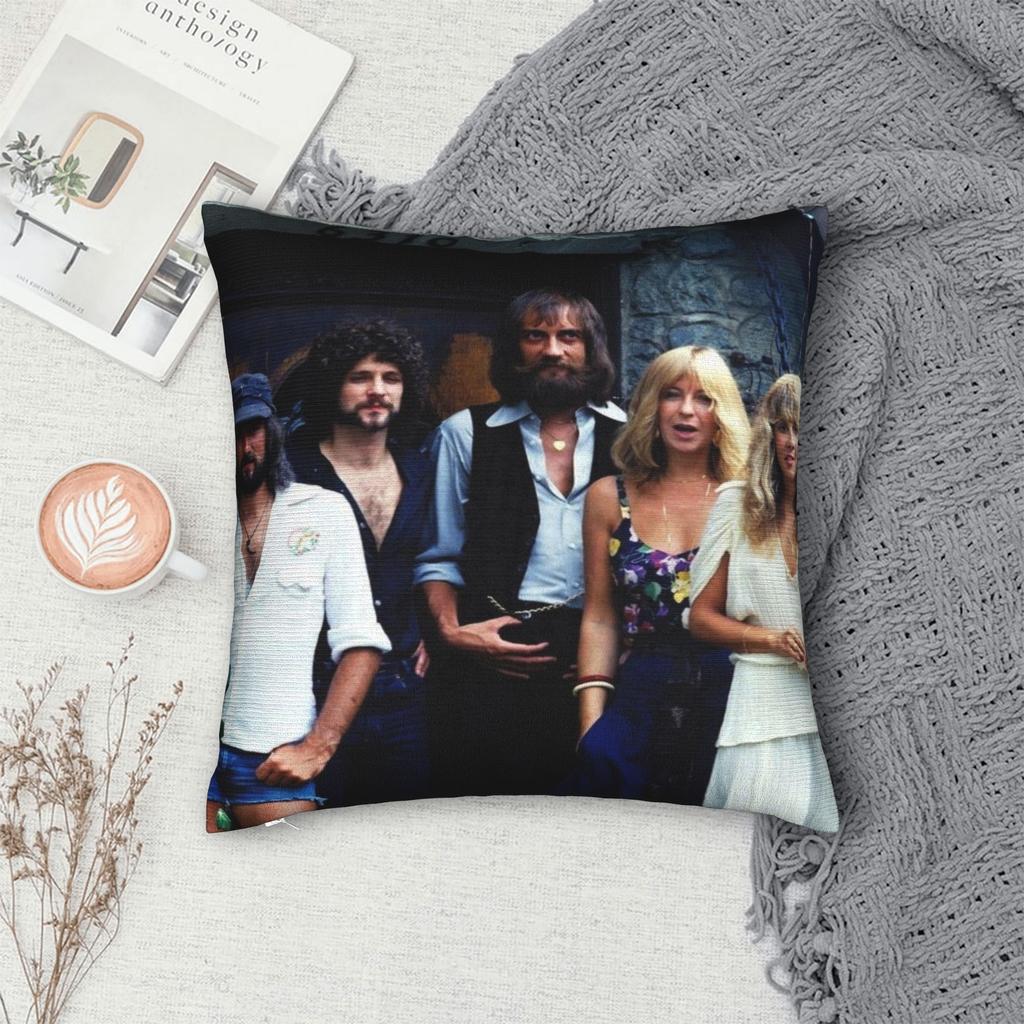 Car Decoration Fleetwood Mac rock metal band Pillowcases Merch Pillow Cover Zippered Multi Size