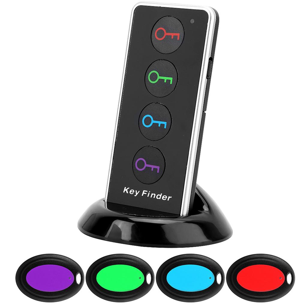 5-elementowy bezprzewodowy lokalizator kluczy, portfela, pilota do telewizora z 1 nadajnikiem i 4 odbiornikami