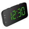 LED Digital Alarm Clock Portable Desk Clock with Snooze for Bedroom Home TravelGreen