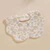 Round Children's Cartoon Cotton Bibs - Six-Layer, Spring/Summer