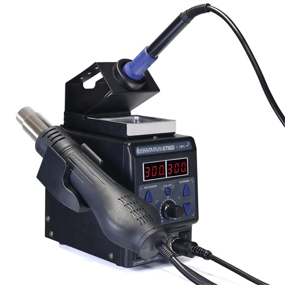 700W  I Upgrade Rework Station Digital Display Iron SMD Heat Hot Air Soldering Station Welding