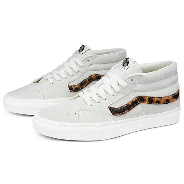 Vans Scarpe Casual in Tela Sk8 Mid Retro Mid Top Unisex Bianche VN0A3WM3033