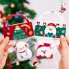 Christmas-themed Plush Keychain Santa Claus Doll Keychain Portable Bag Pendant Backpack Hanging Decor
